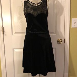 black velvet like dress
